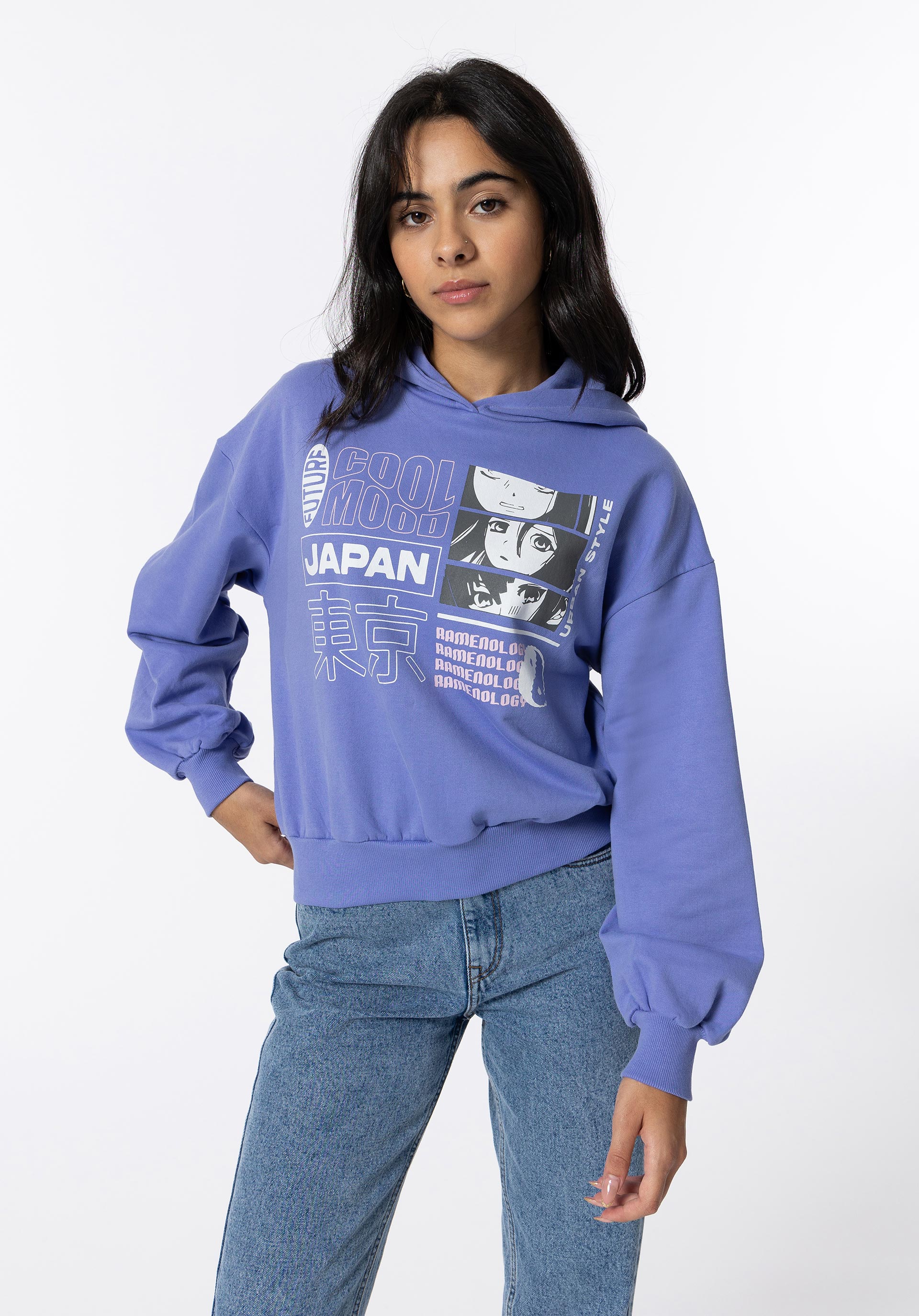 Hoodie com Estampado Frontal