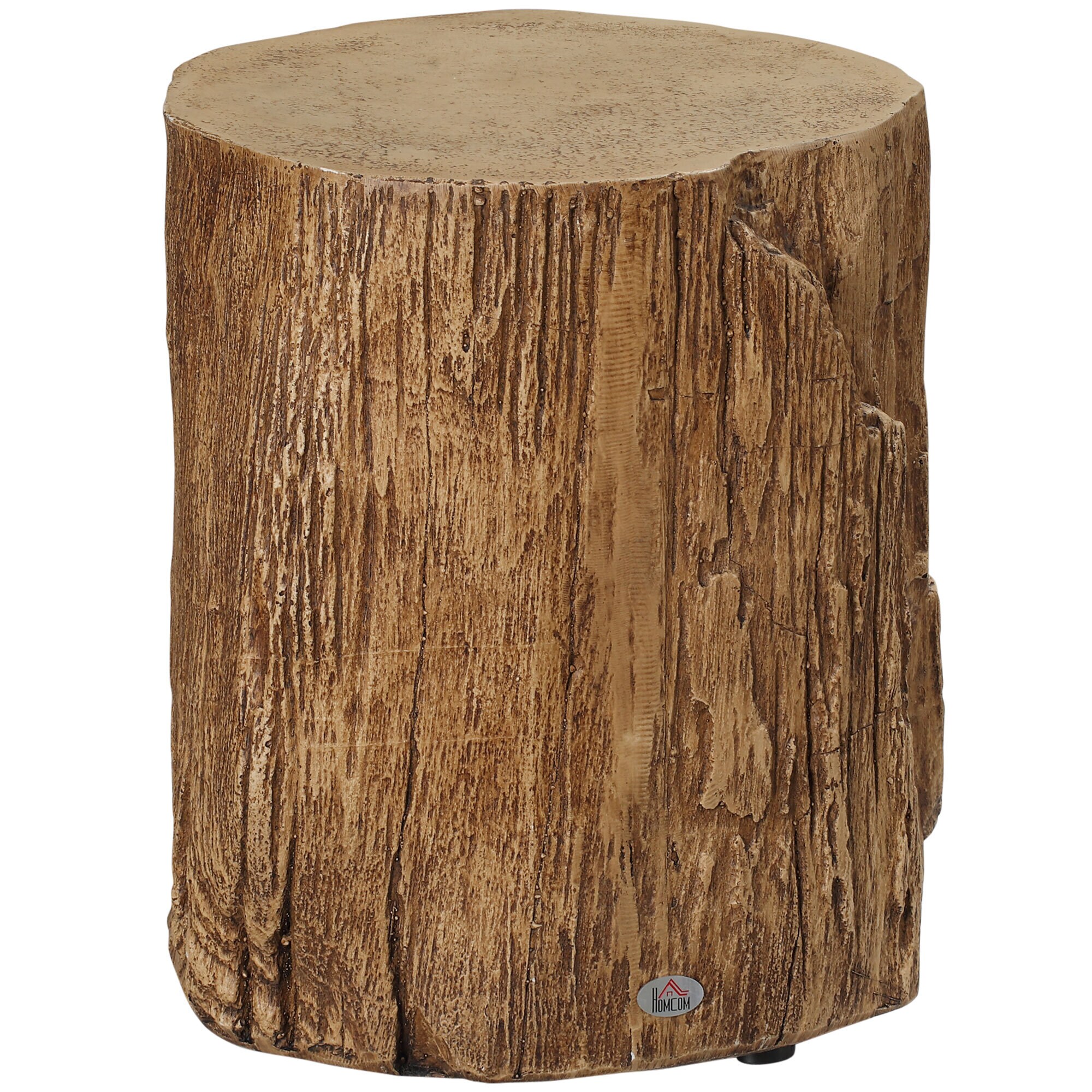 HOMCOM Beistelltisch mit vier verstellbaren Füßen natur 37L x 37B x 43H cm