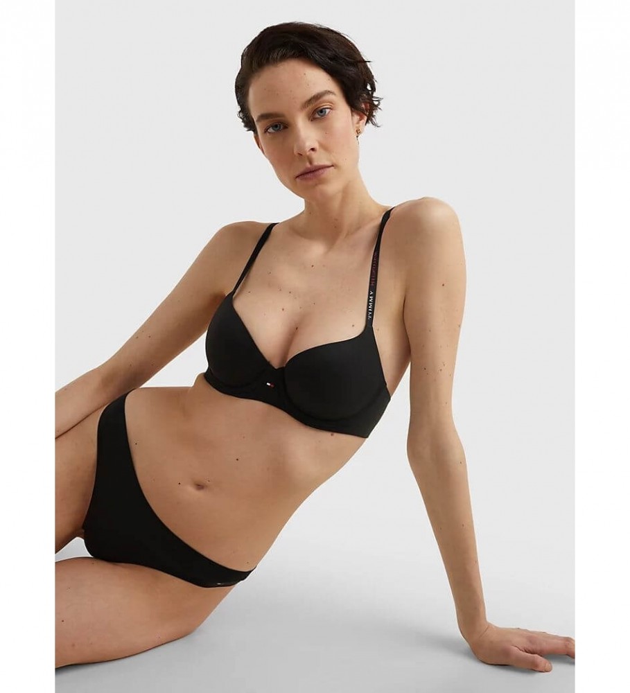 Sutiã Tommy Hilfiger Ultra Soft Preto Meia Taça