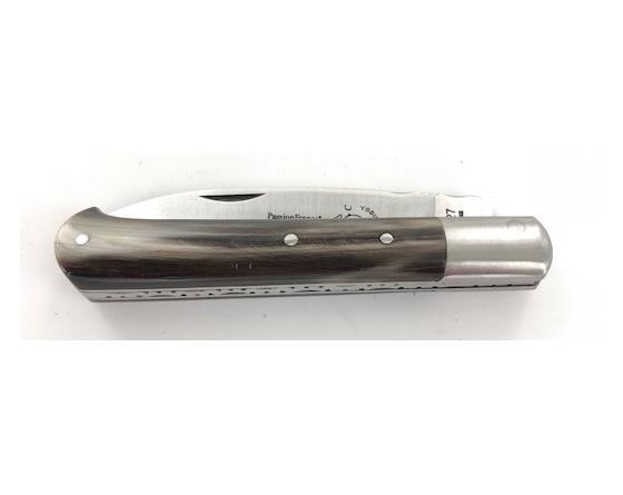 Yssingeaux 11 cm - Corne Blonde - Guilloché Couteau de Poche PassionFrance