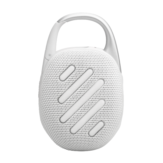 JBL - Clip5 Portable Bluetooth Speaker - White