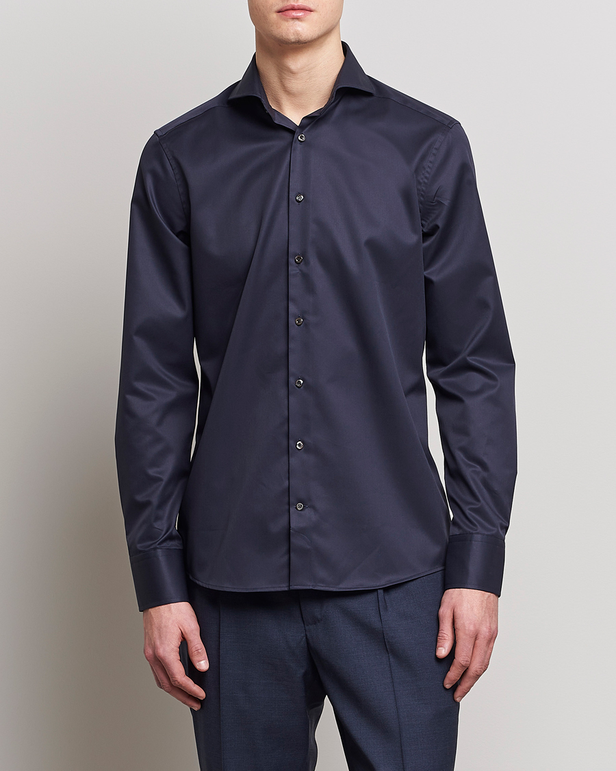 Stenströms Slimline Extreme Cut Away Shirt Navy