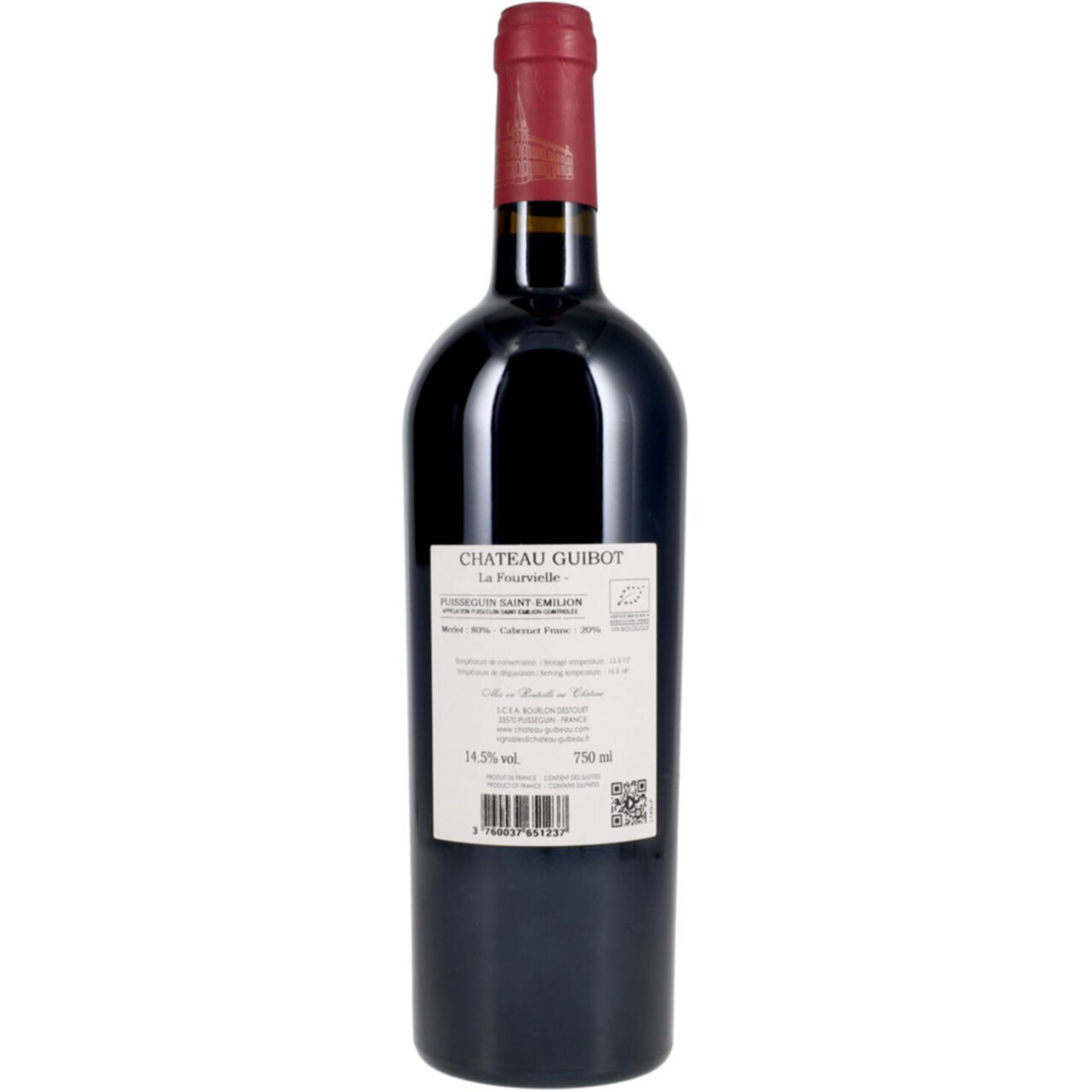 Château Guibot Cuvée la Fourvieille Puisseguin Saint-Emilion AC -75cl