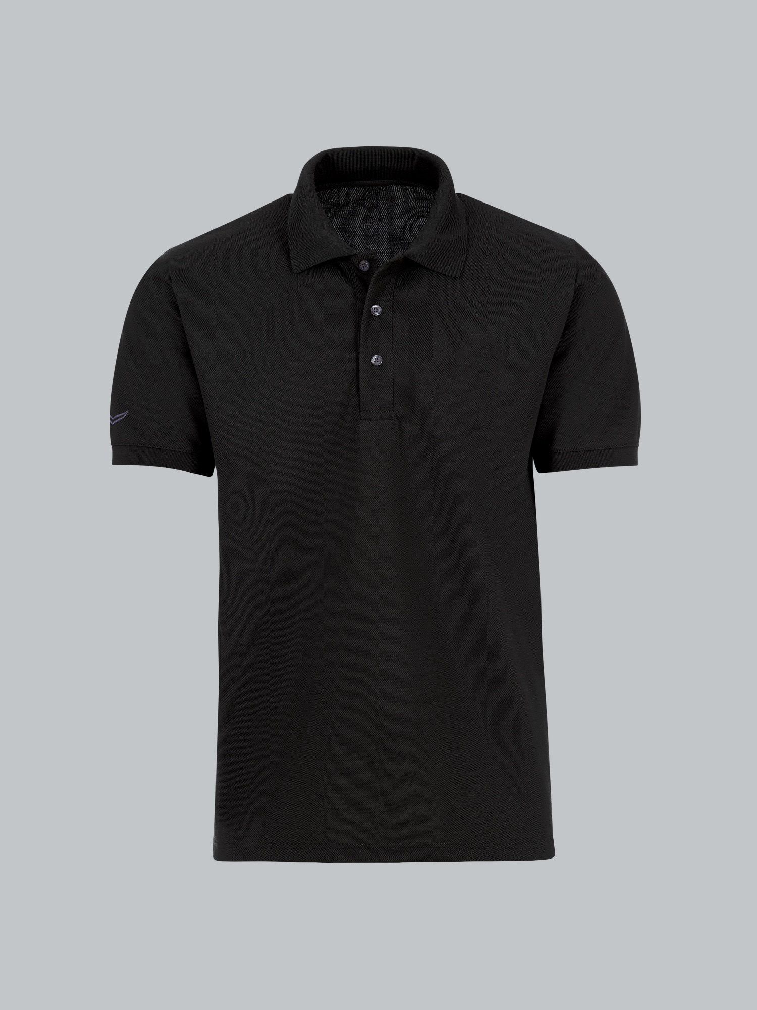 Poloshirt für Industriewäsche Schwarz