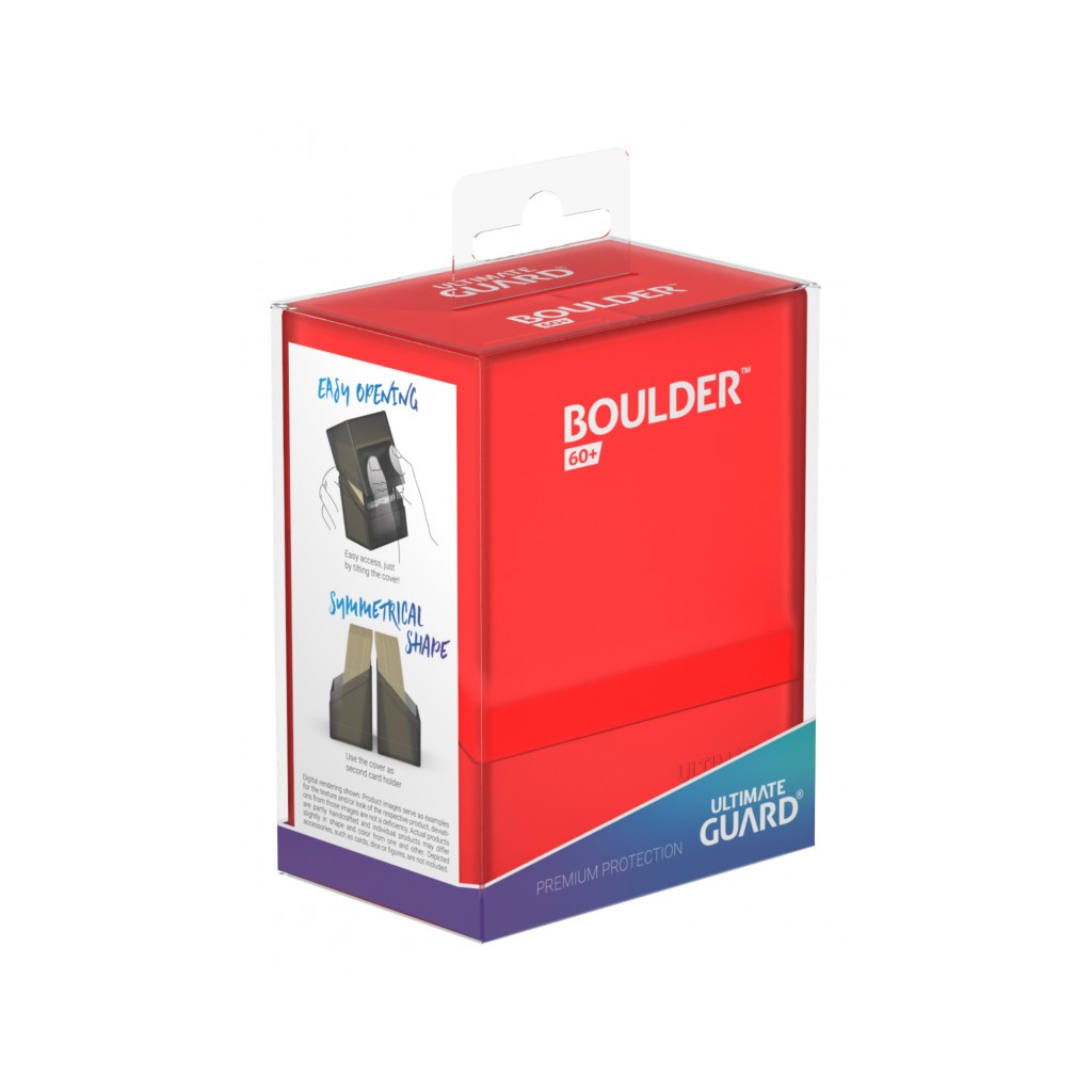 Ultimate Guard Boulder™ Deck Case 60+ taille standard Ruby