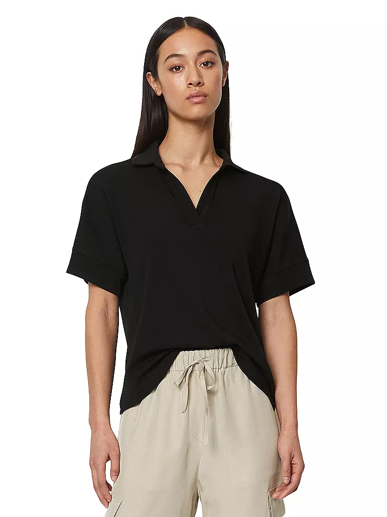 MARC O'POLO Poloshirt  schwarz