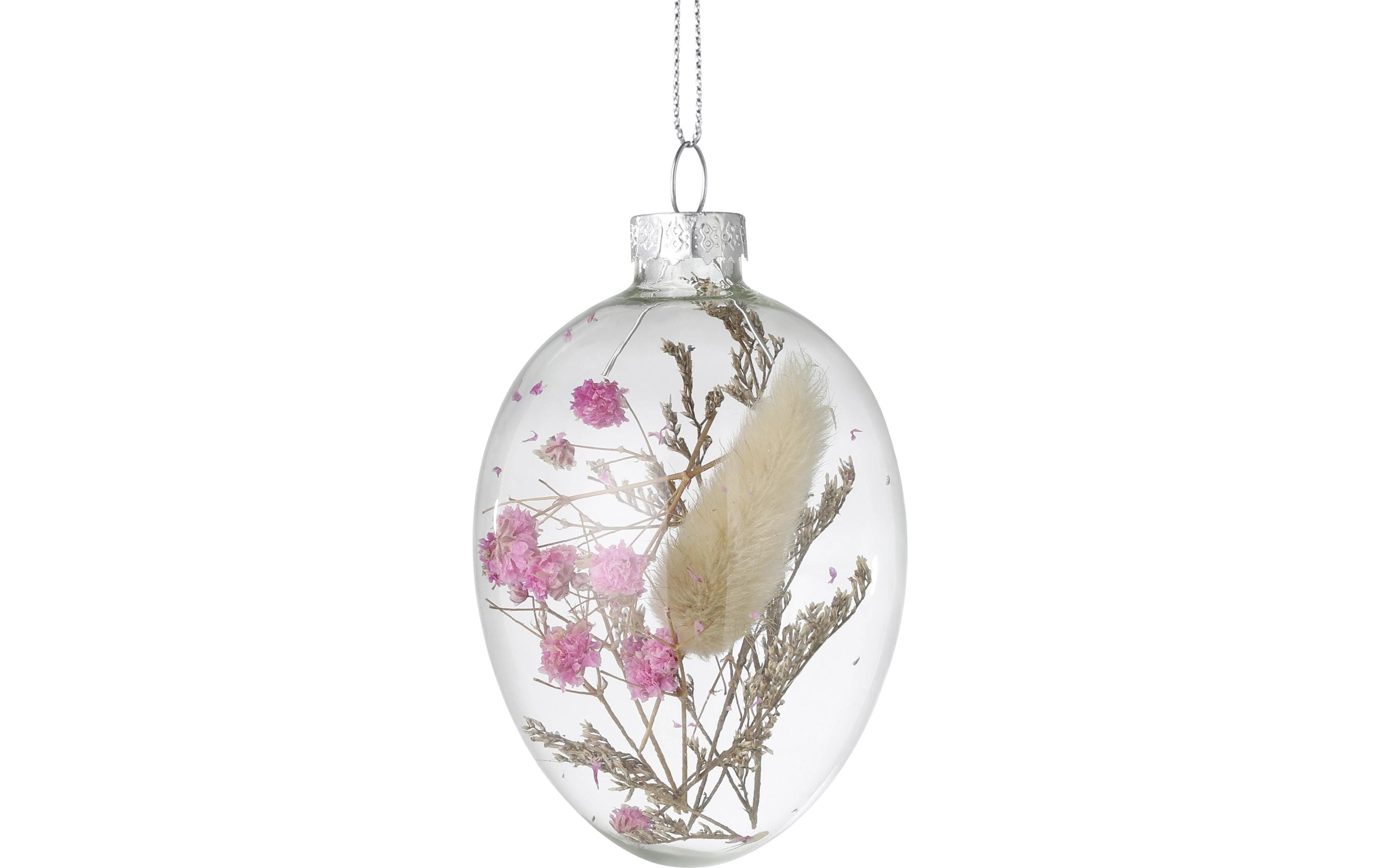 Aufhänger Fintry 12 Stück, Rosa/TransparentOstereier zum Aufhängen