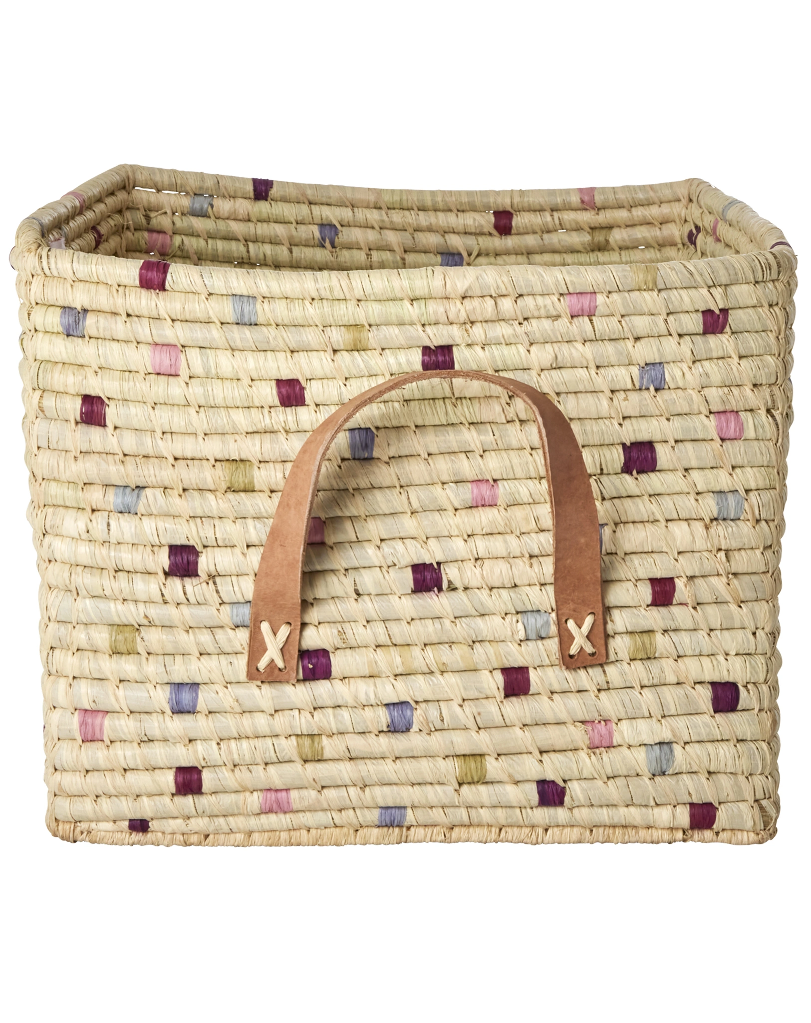 Aufbewahrungskorb SQUARE DOTS in lavender
