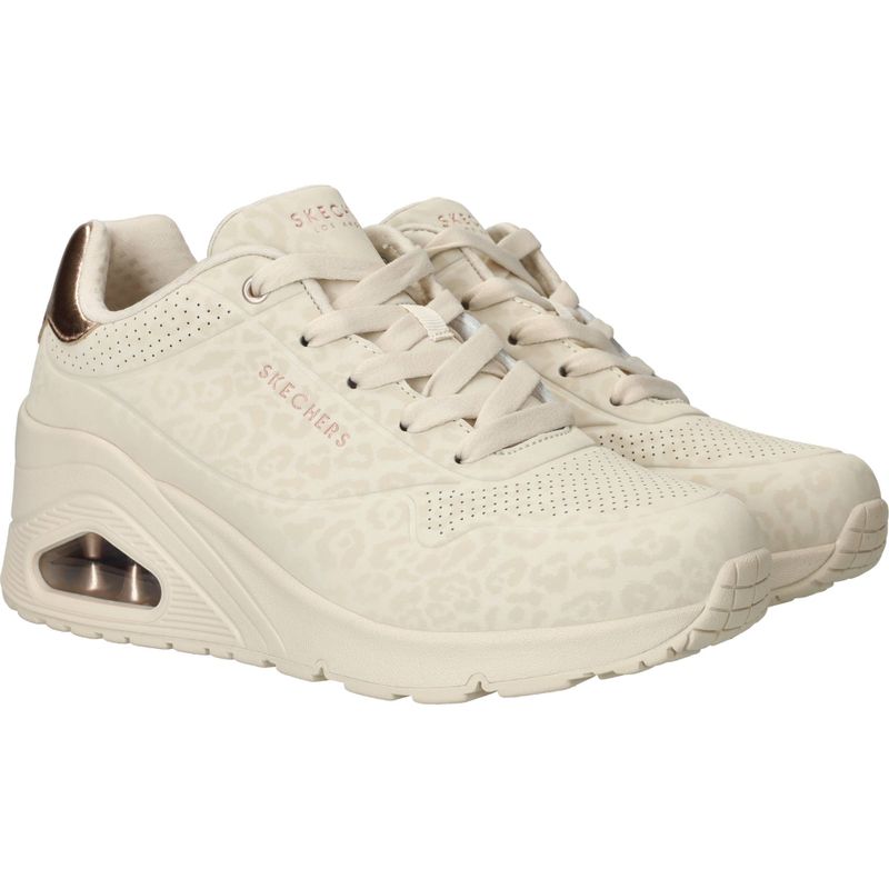 Skechers Uno Wedge Safari Daze Sneakers Beige Dames