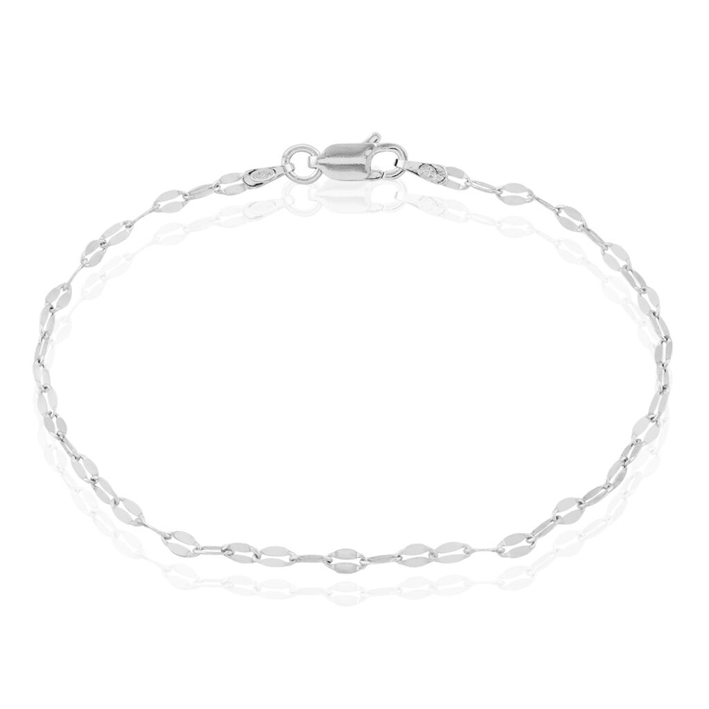 Bracelet Adelaide Argent Blanc