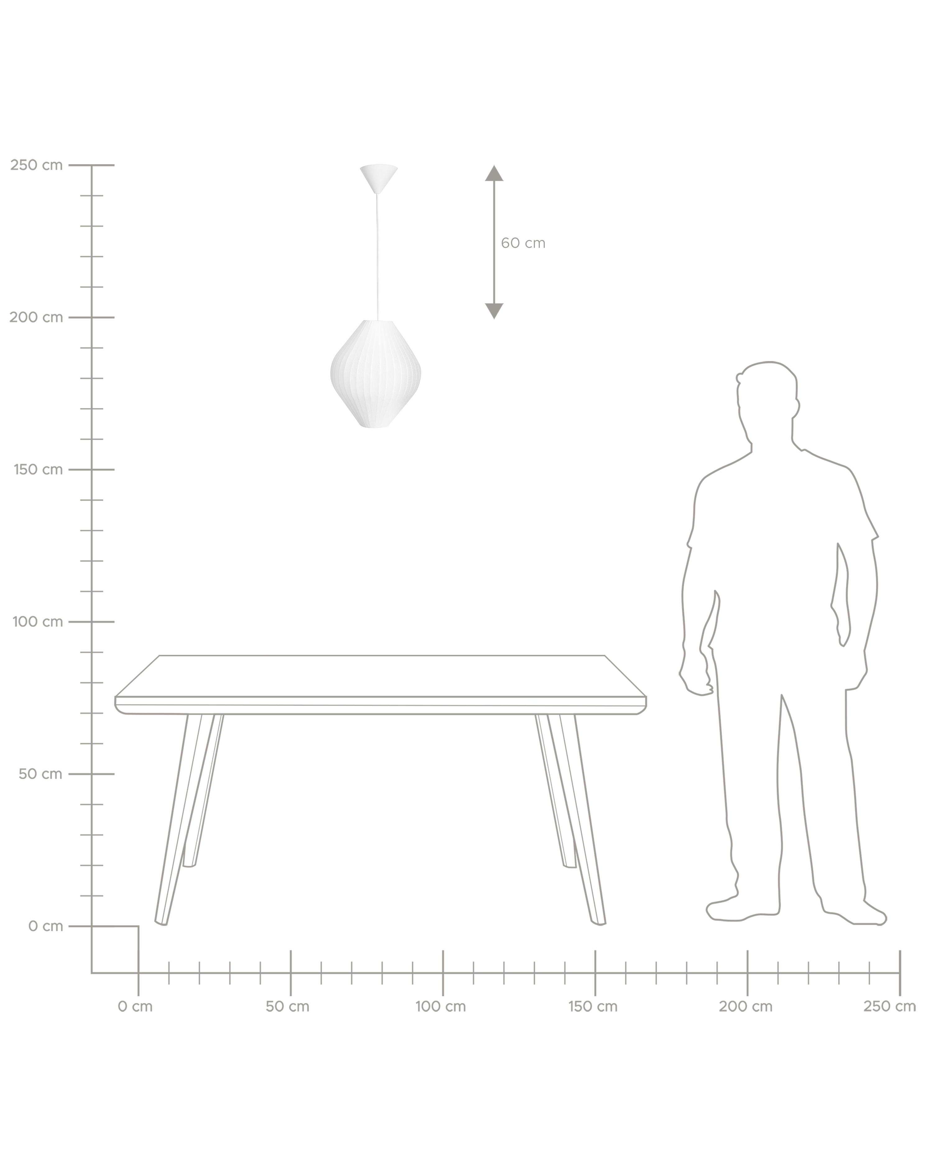 Hanglamp ALME Stof Wit