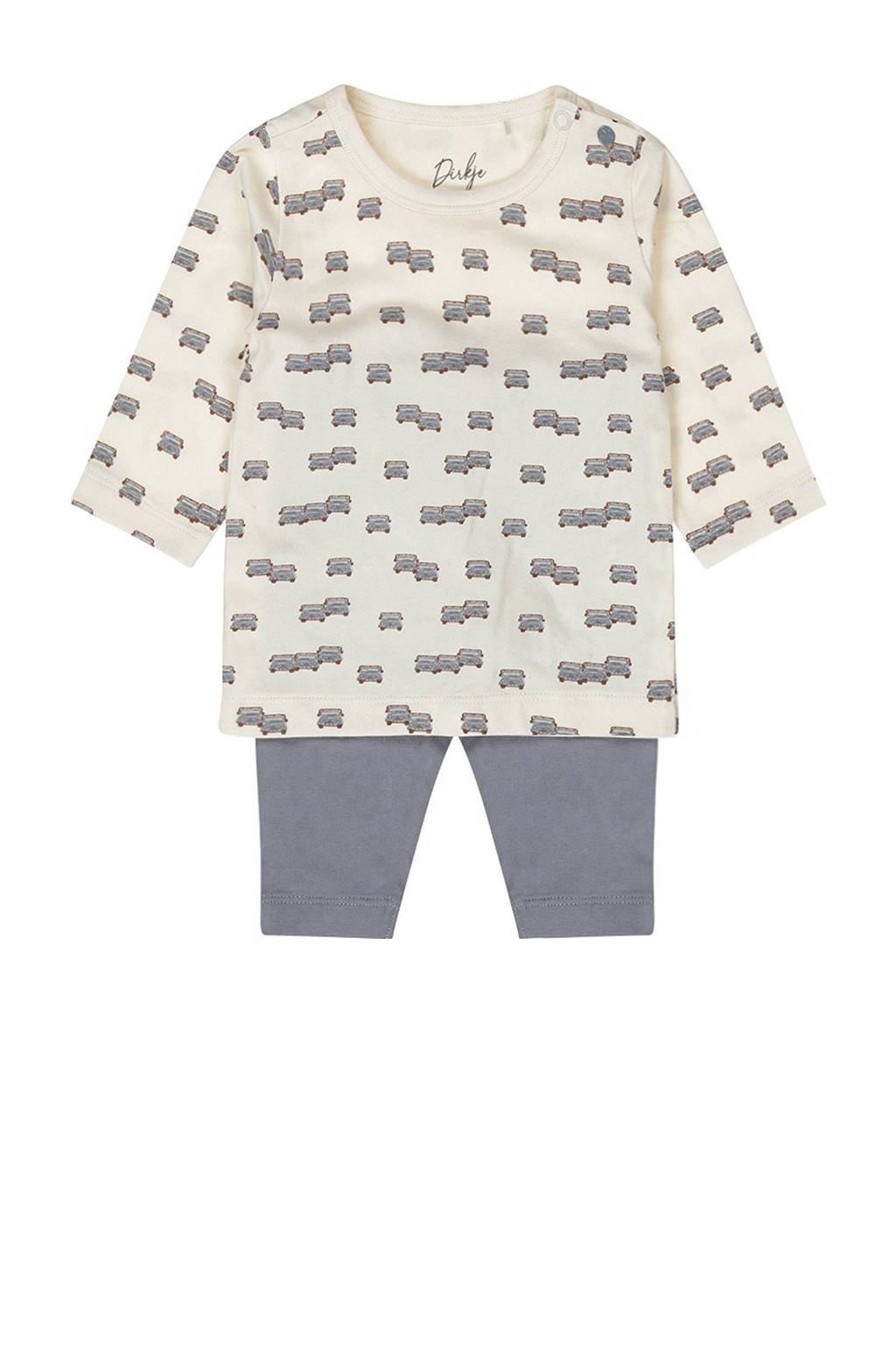 Dirkje pyjama met all over print blauw