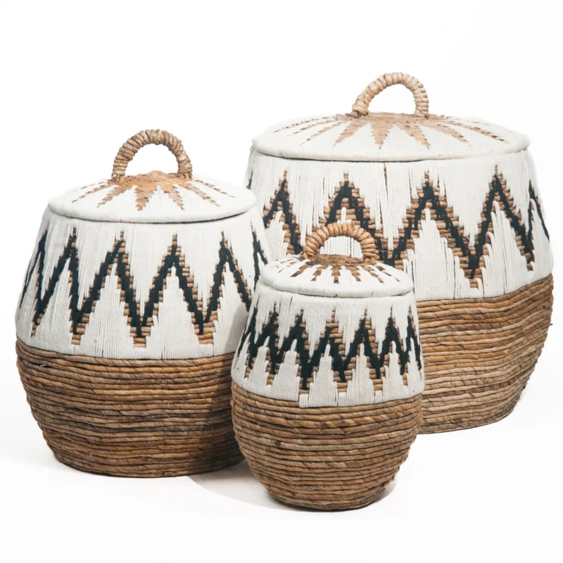 Tali mand wit/naturel large #3