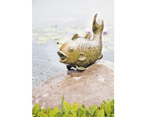 Vijverfiguur grote vis 43 cm