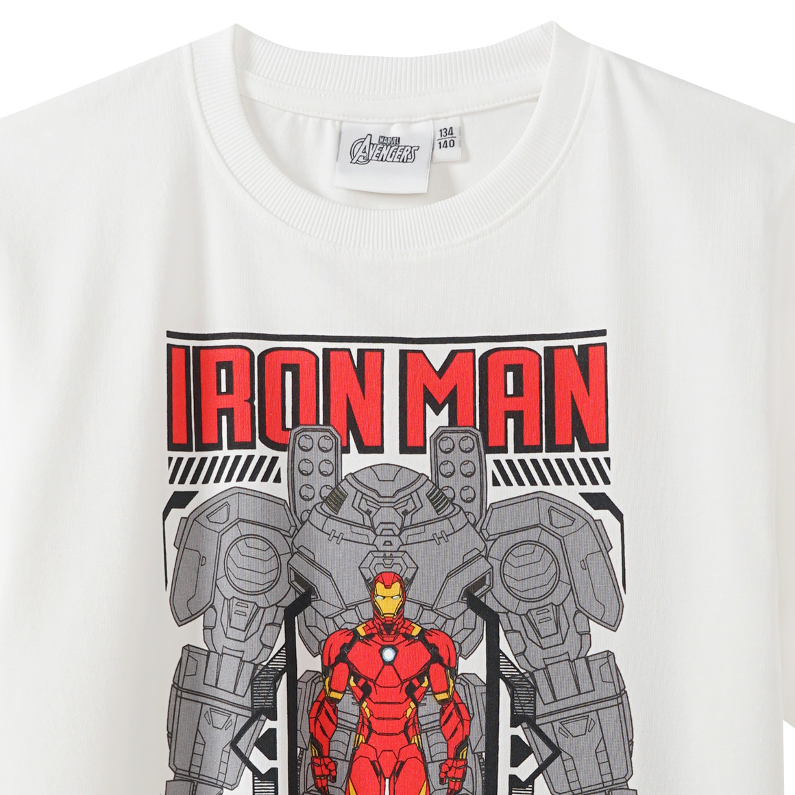 Yigga MARVEL Avengers T-Shirt mit Iron Man-Print weiss