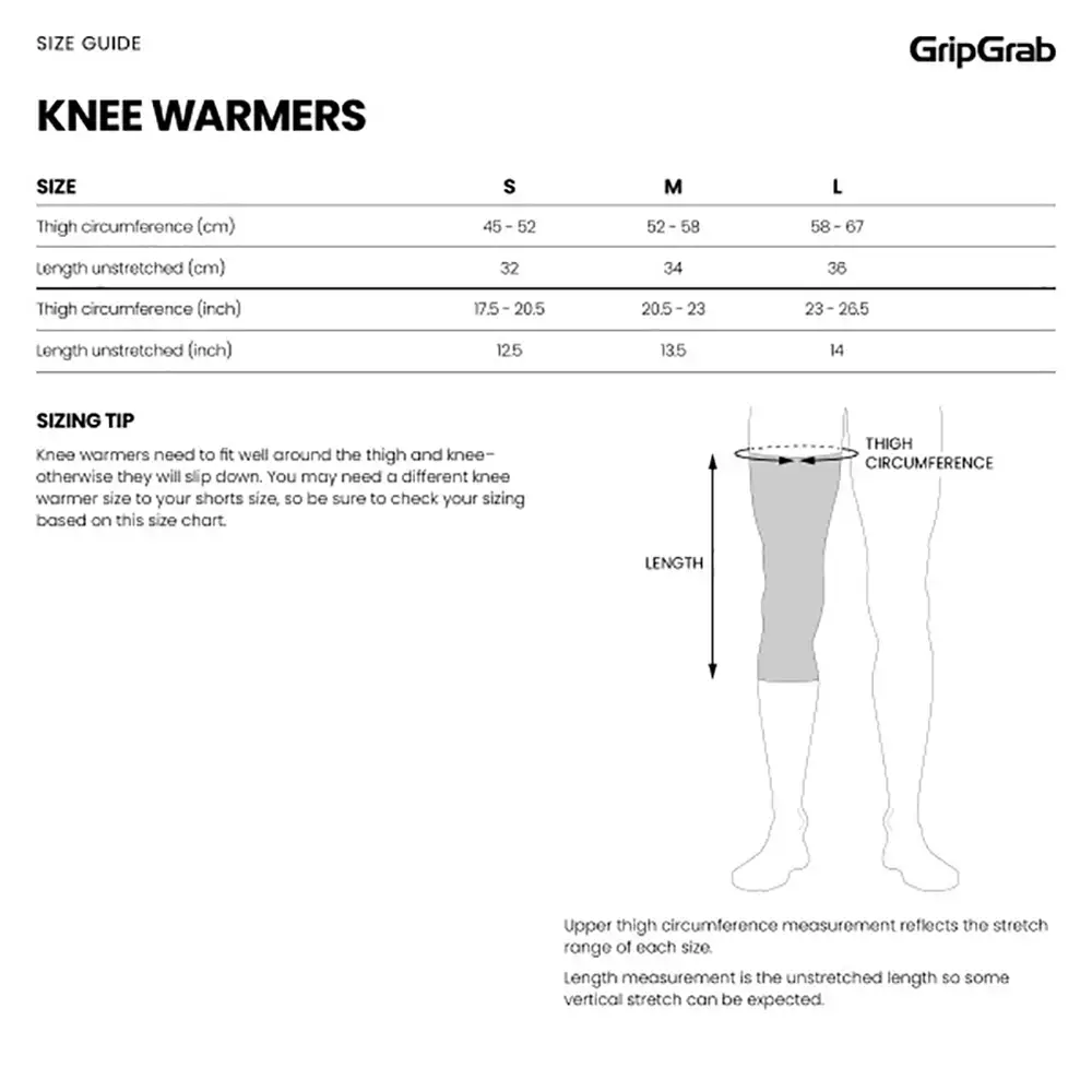 GripGrab PACR Spring-Autumn Kniewarmers Zwart