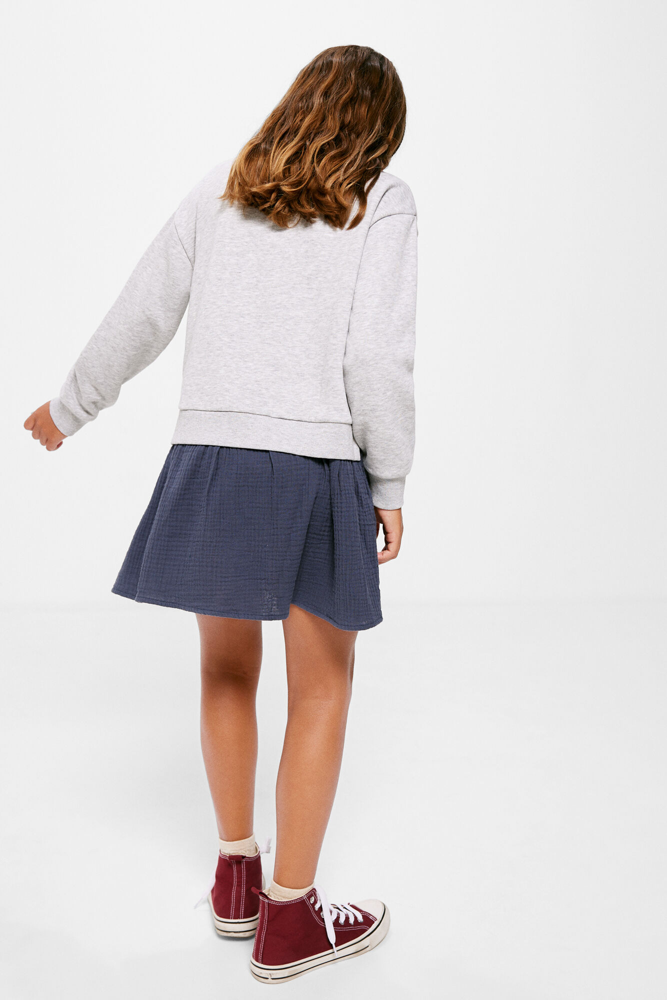 Vestido de moletom infantil