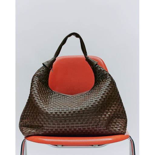 Núnoo Dandy Braided Mountain Maxi Skuldertaske, Dark Brown