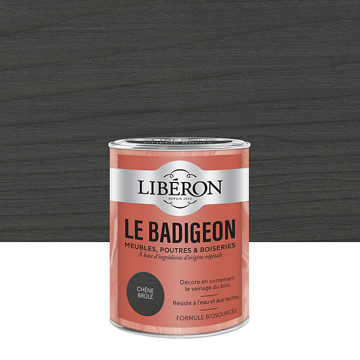 Badigeon meubles, poutres et boiseries Libéron noir 250ml