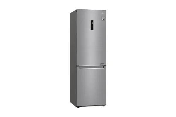LG Refrigerator GBB71PZDMN A  , Free standing, Combi, Height 186 cm, No Frost system, Fridge net capacity 234 L, Freezer net capacity 107 L, Display, 36 dB, Silver