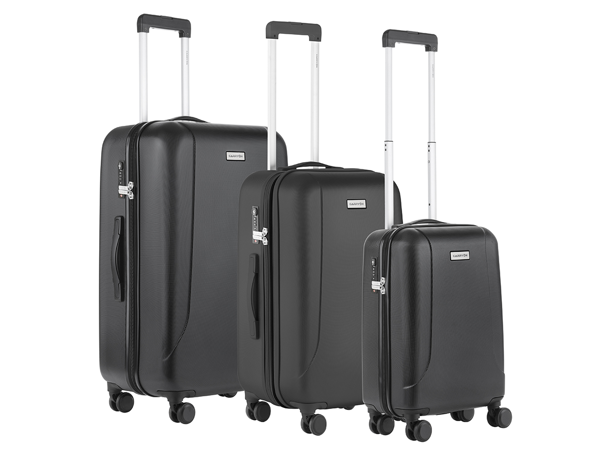 CarryOn Skyhopper 3-delige TSA kofferset - Black