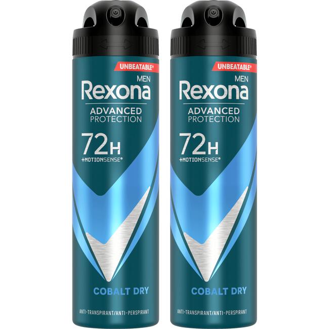 Rexona Deodorant Spray 72h Dry Cobalt 2x150ml