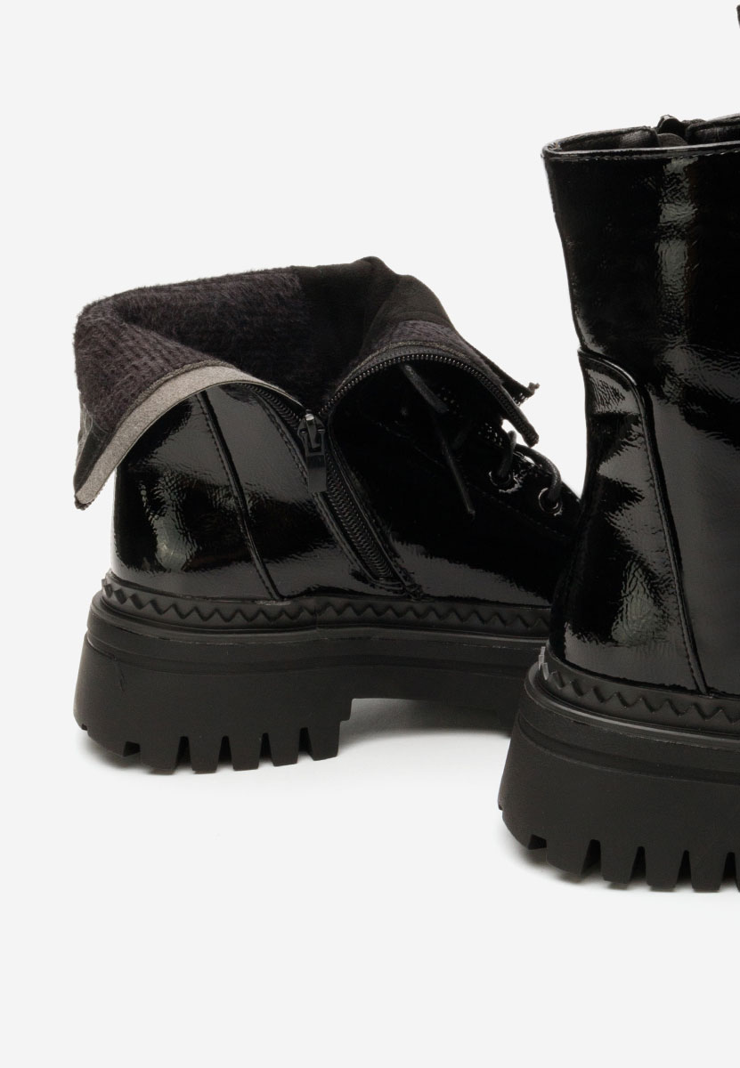 Bottines à lacets femme noirs Siennara
