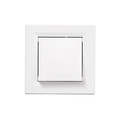 Poussoir complet Schneider Electric Asfora blanc
