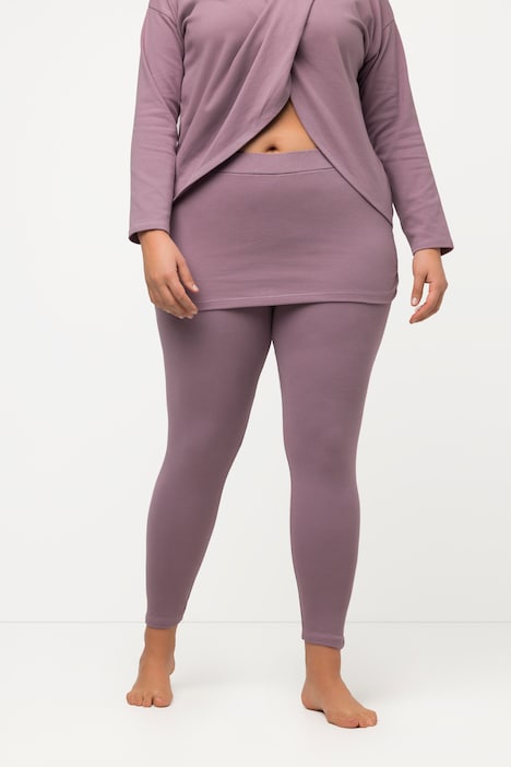 Yoga-Leggings mit Rock, Slim, Biobaumwolle