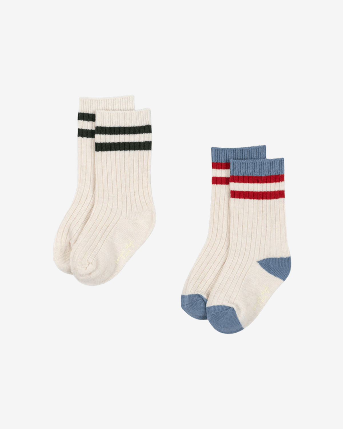 Sokker 2pk – Ribb, Øko Bomull | 2 Pack Rib Socks