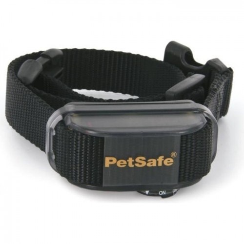 Coleira de treinamento antilatido Petsafe com vibração, preta, para animais de estimação.