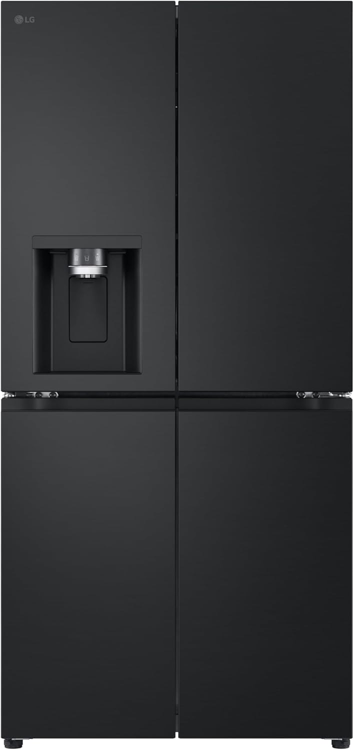 LG GML861EPPE Side by Side Slim Kühlschrank, Klasse E, 506 L, Multi-Door Kühlschrank mit Gefrierfach, Eis-, Crushed Ice- Wasserspender mit UVnano, Total NoFrost, Smart Inverter Kompressor, Wi-Fi