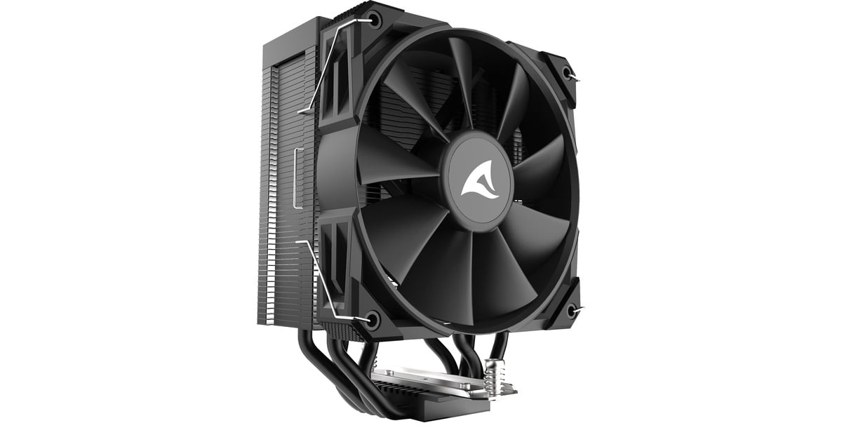 SharkoonA40 CPU-koeler  (Zwart, 4-pins PWM fan-connector)