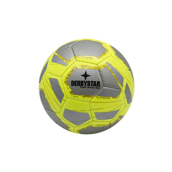 Derbystar - Mini Fußball- Street Soccer - silber/gelb