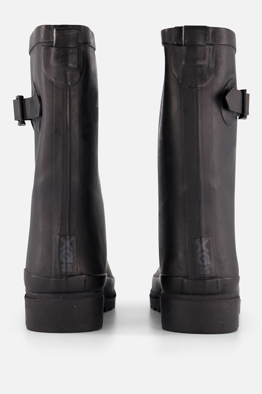 XQ Footwear Regenlaarzen zwart Rubber