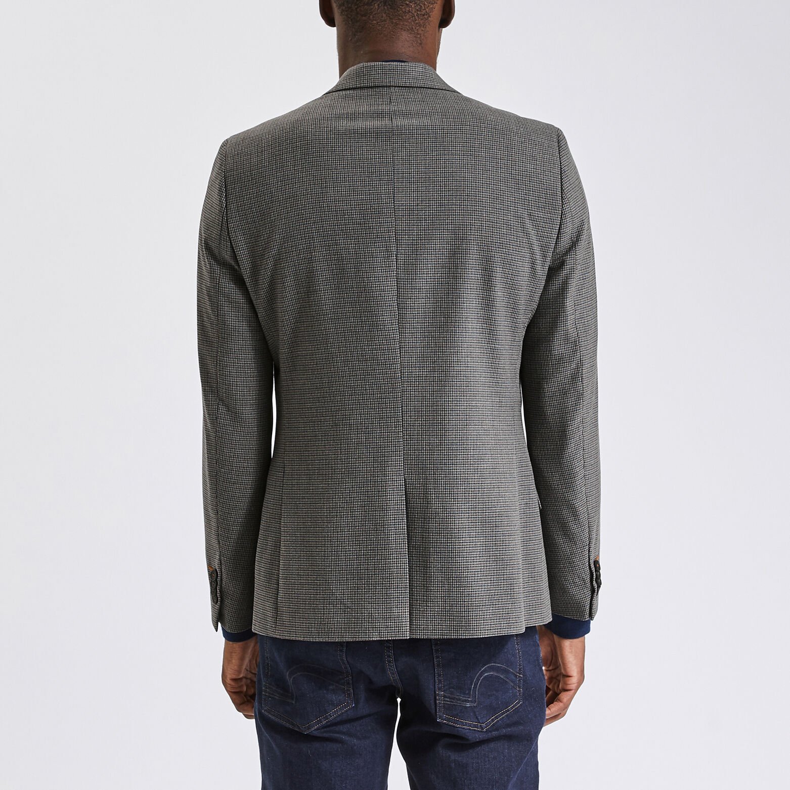 Veste slim motif pied de puce Multicolore