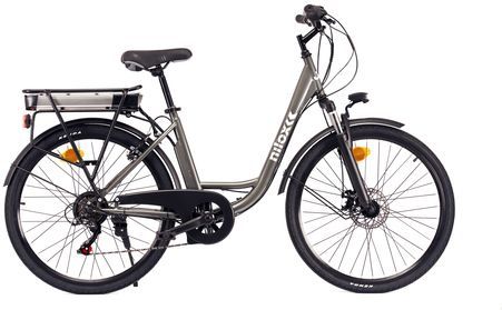 Nilox J5 PLUS - Elektrische Fiets - Grijs - 346 W - 9600 mAh - 26 inch