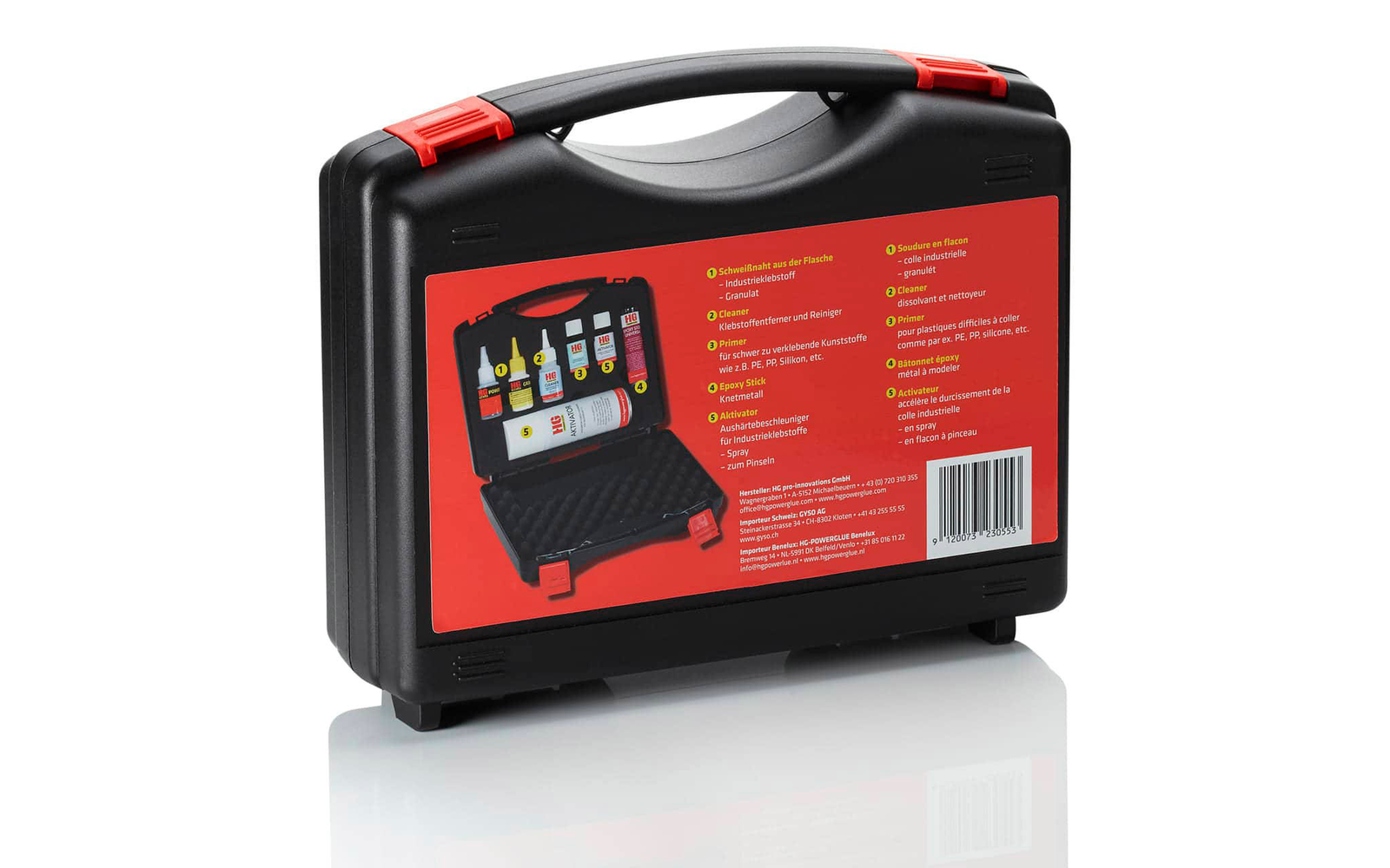 HG Power Glue Klebstoffkoffer XXL 7 teilig