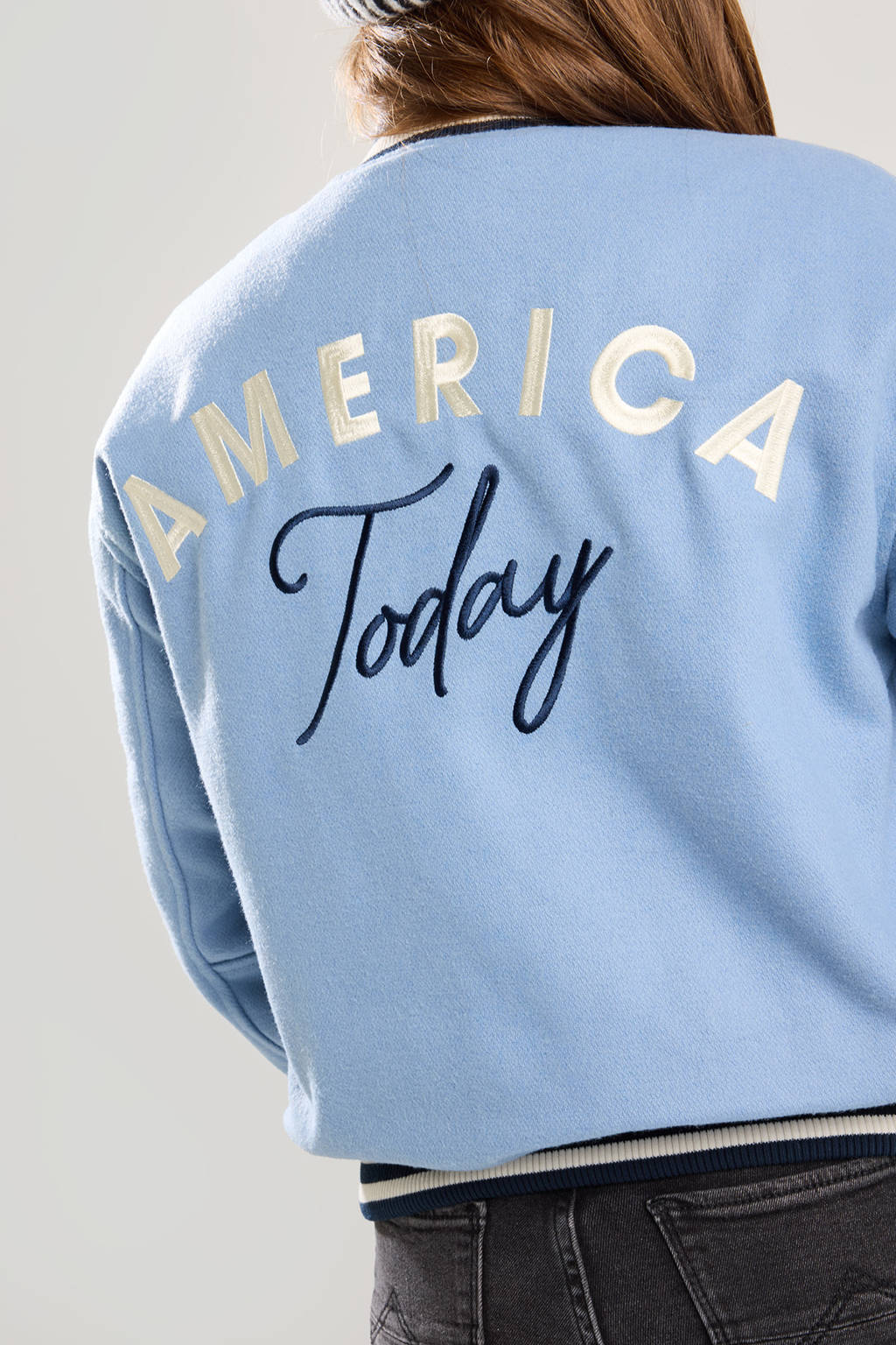 America Today bomberjack blauw