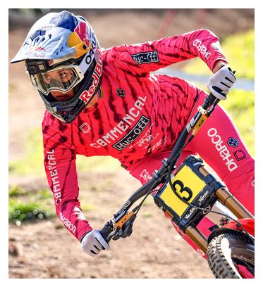 Maillot Manches Longues Femme Dharco Race Val Di Sole Rose/Orange