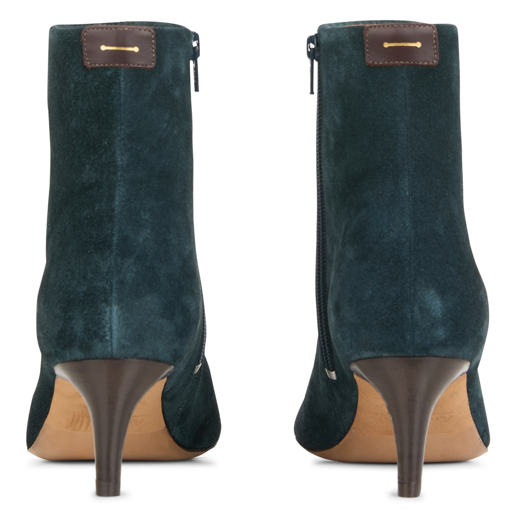 MARA - Bottines à bout pointu en cuir | Bleu