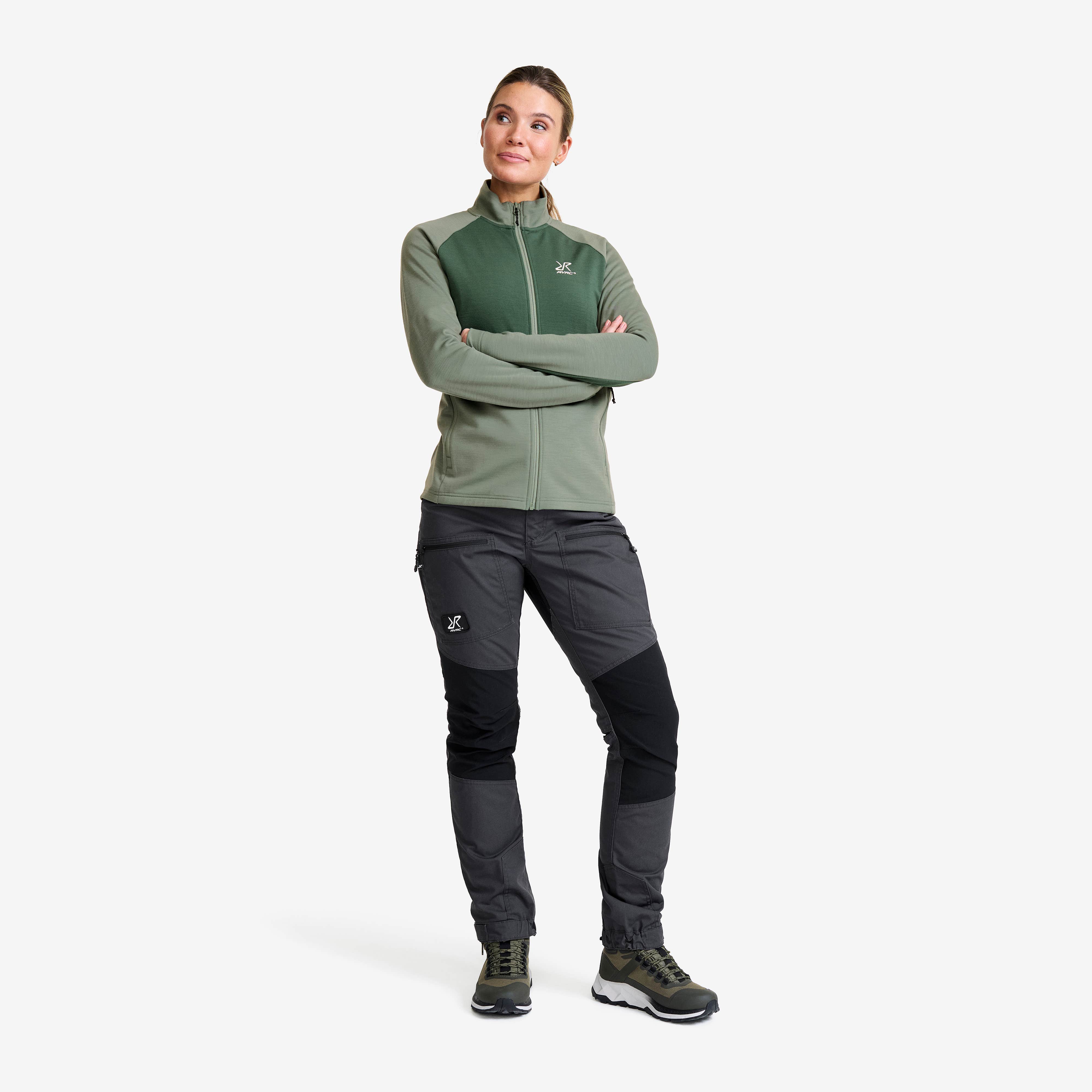 Hill Fleece Dame Dusty Green