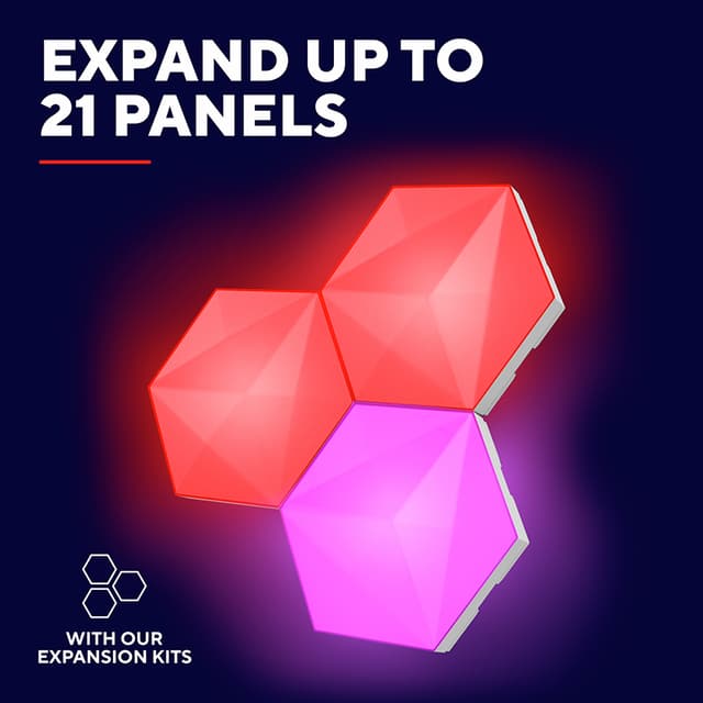 Trust Vybz Hexagon RGB LED-lyspanel-startsæt (pakke 9)