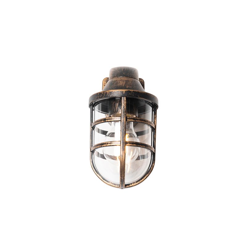 Vintage buiten wandlamp antiek goud IP54 - Joeri