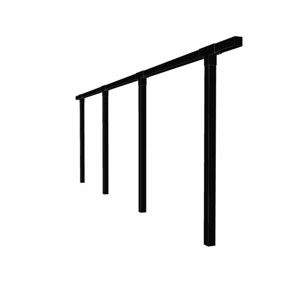 PERGOLA PLUS CUBIC ENKEL 3 MODULER SVART