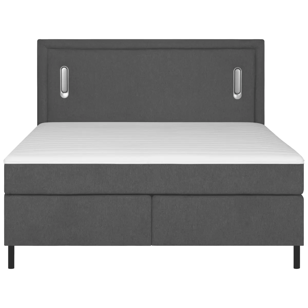 Boxspringbett Nidda 140 x 200 Schwarz