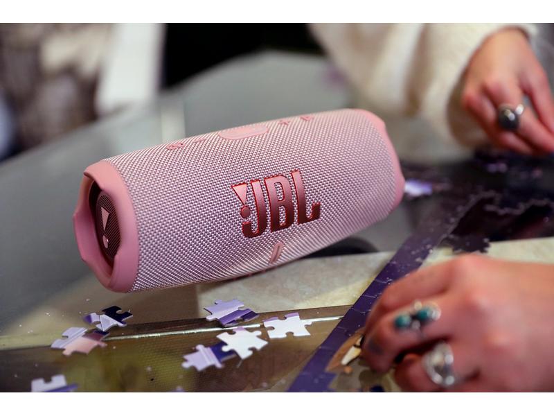 JBL Bluetooth Speaker Charge 5 Pink Tragbarer wasserdichter Lautsprecher mit Powerbank