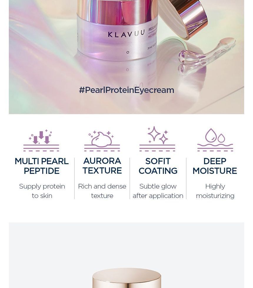 KLAVUU - Rejuve Pearlsation Multi Pearl Peptide Oogcrème
