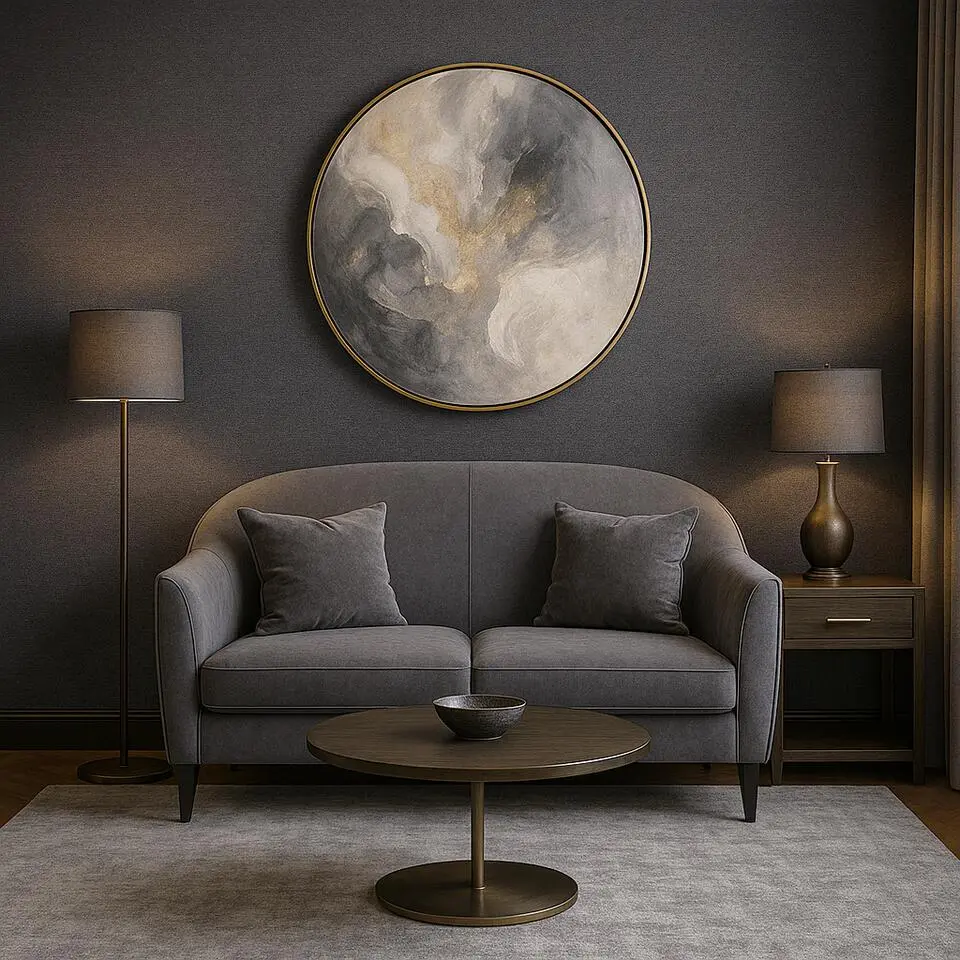Dutch Wallcoverings Vliesbehang Linen & Textures uni - bruin - 10,05m x 53cm