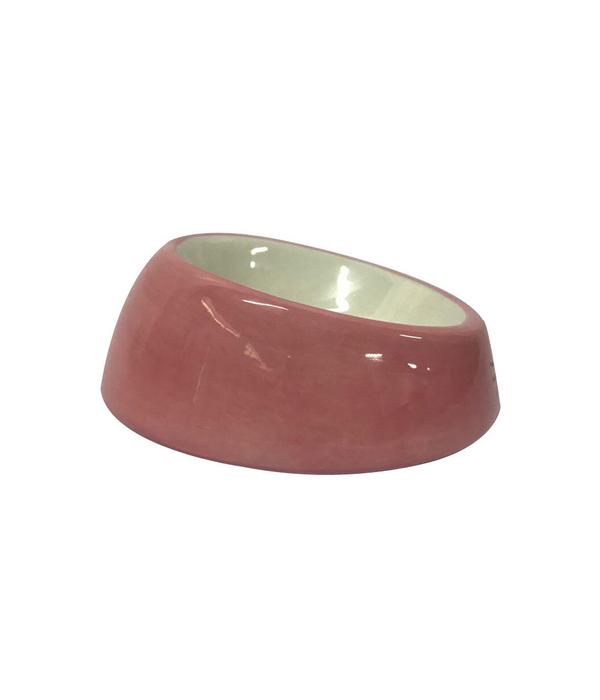 Dehner Lieblinge Steingut-Katzennapf Pink